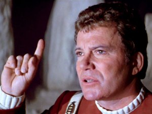 "Why does God need a Starship?" Only James Kirk is arrogant enough to journey to the center of the universe and ask, presumably, the Almighty for I.D.  